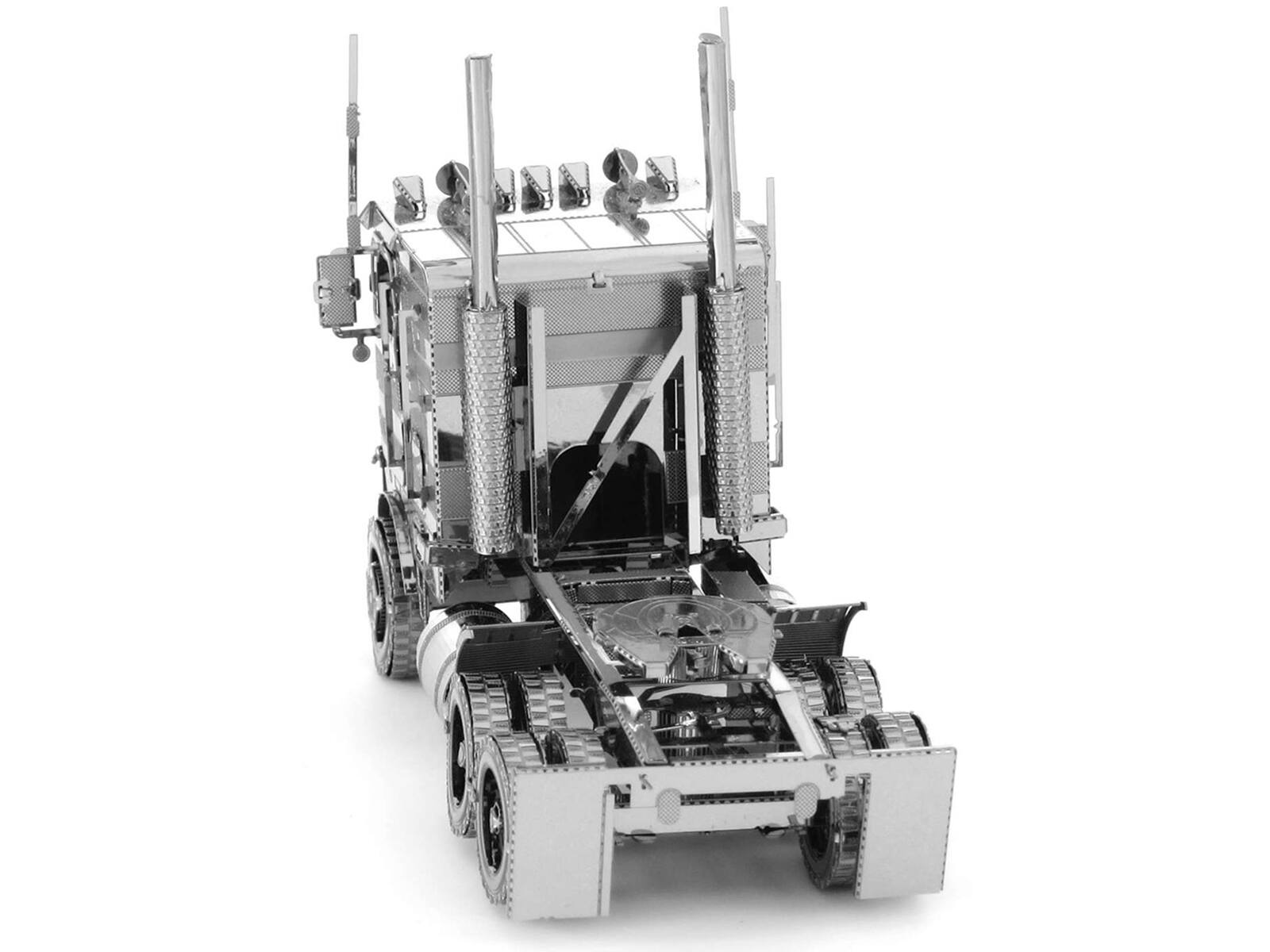 Back. Metal Earth - Model Kit Freightliner COE Truck (Challenging Difficulty) Steel Model by Metal Earth - Silver.