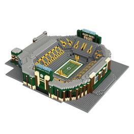 Forever Collectibles - Green Bay Packers NFL FOCO BRXLZ Stadium Building Block Set - Gray