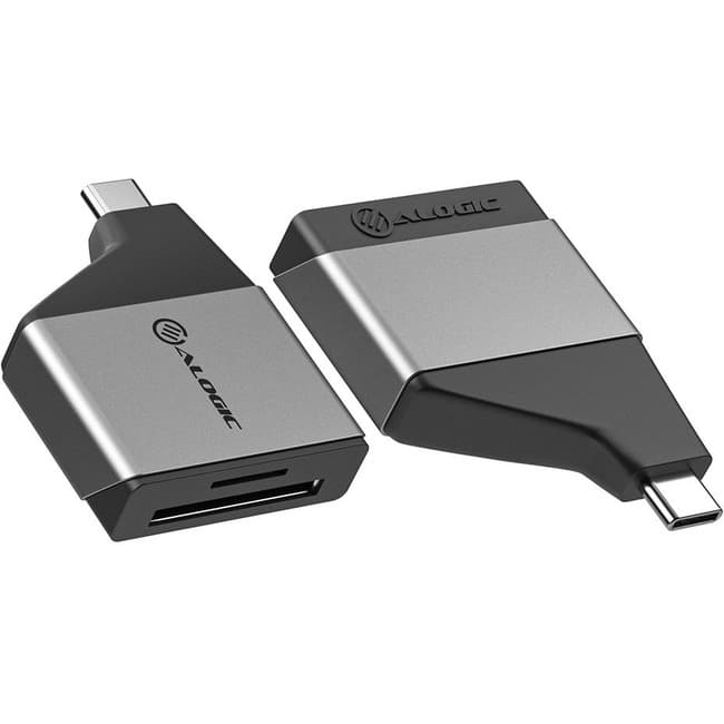 Alogic - Ultra Mini USB-C to SD and Micro SD card reader Adapter - 5 GB/s - SD, microSD - USB 3.2 (Gen 1) Type C - Black