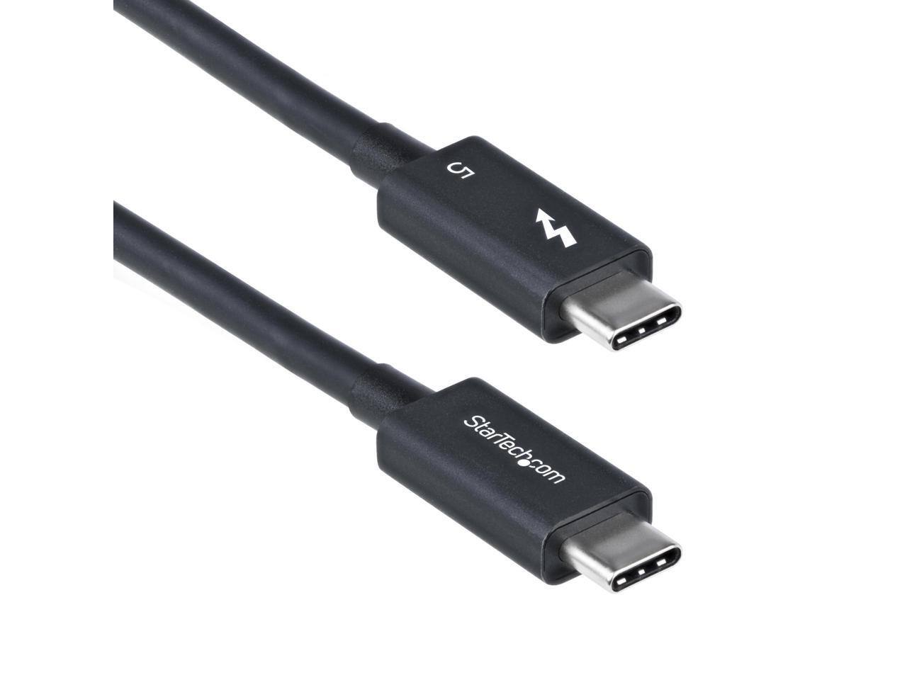 Alt View 10. StarTech.com - StarTech 2.6ft Thunderbolt 5 Cable, 80Gbps, 240W PD, 8K 60Hz, Thunderbolt 4/USB4/USB-C.