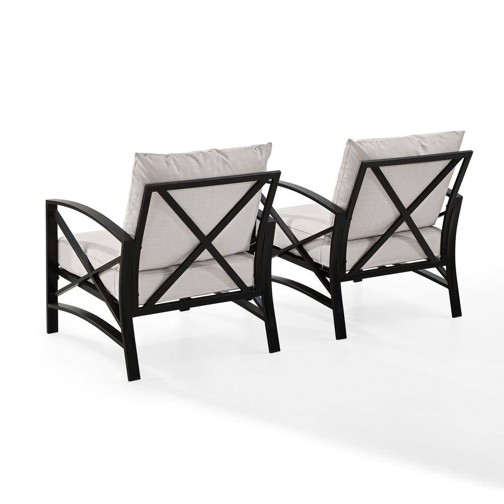 Angle. Crosley Furniture - Kaplan 2Pc Outdoor Chair Set - 2 Chairs - Oatmeal.