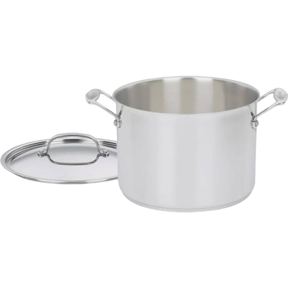Alt View 2. Cuisinart - Chef's Classic 8-Quart Stockpot 766-24 - Silver.