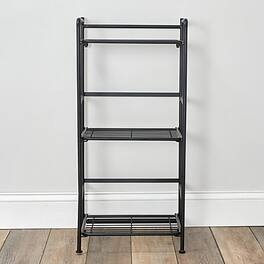 Advantus - FlipShelf 3-Shelf Metal Unit, 14.5"W - Black