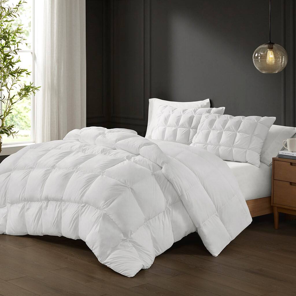 Alt View 3. Gracie Mills - Gracie Mills Norman 3D Puff Stitching Overfilled Down Alternative Comforter - White.