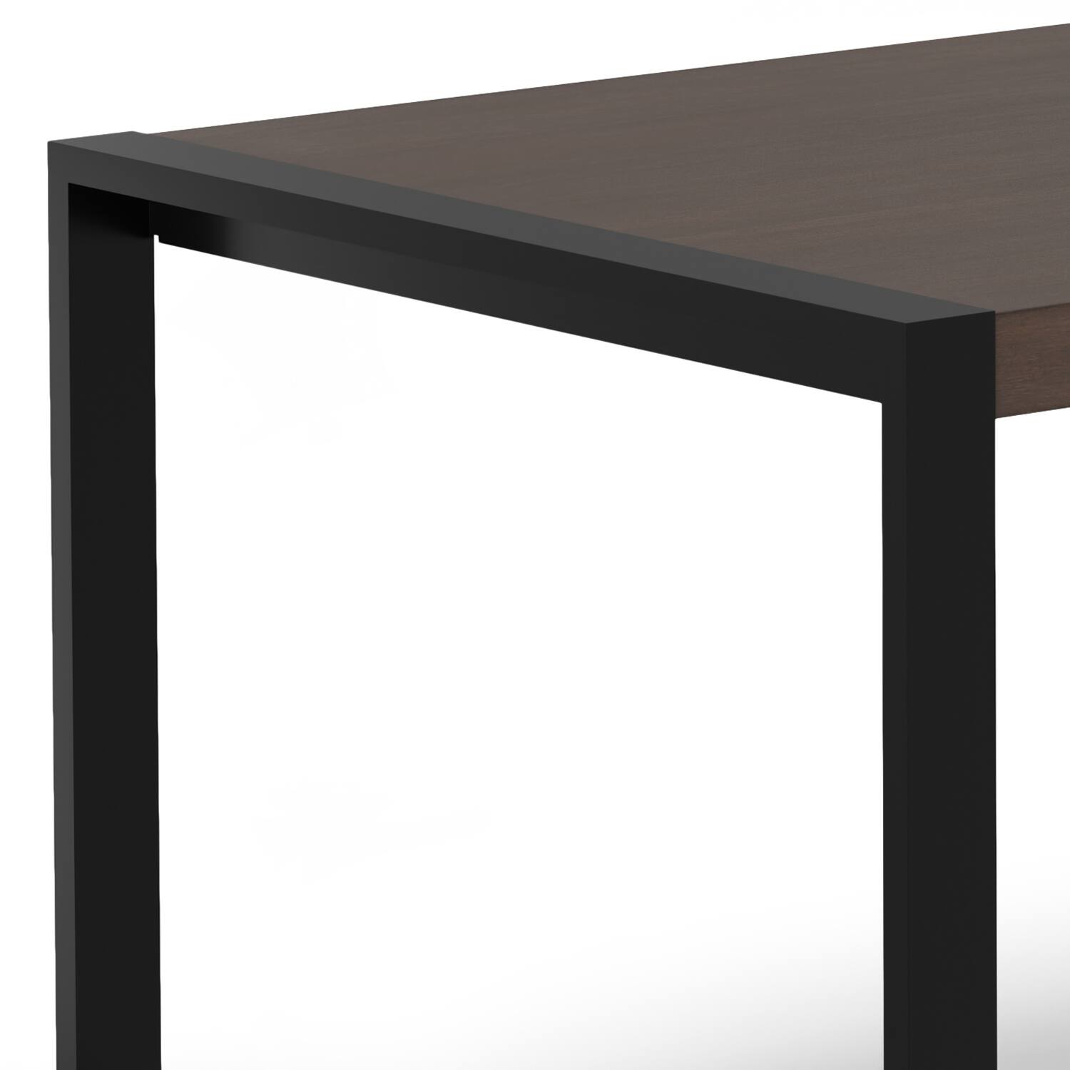 Alt View 8. Simpli Home - McKenzie 66 inch x 40 inch Rectangle Modern Industrial Dining Table in Smoky Grey - Smoky Grey.