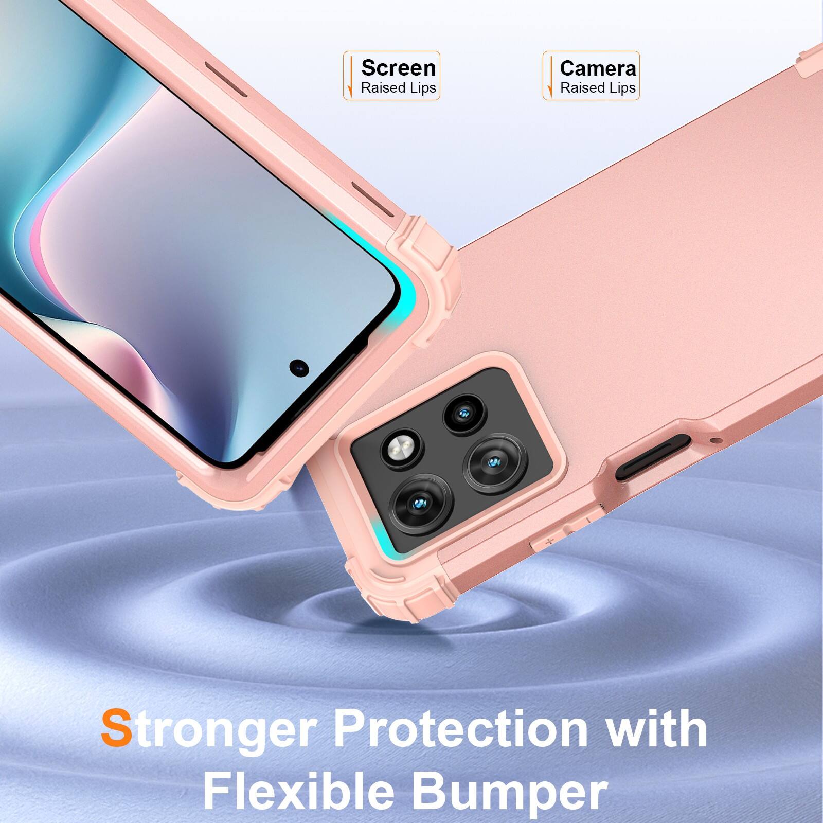 Screen Raised Lips  
Camera Raised Lips  
Stronger Protection with Flexible Bumper