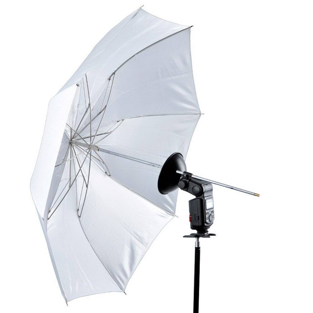 Alt View 2. Neewer - 37" Collapsible White Softbox Umbrella for AD180/AD360 Flash, Studio Use.