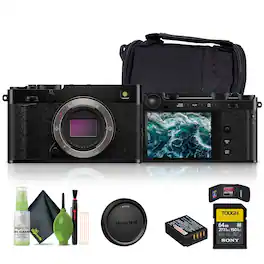 Fujifilm - X-E5 Mirrorless Digital Camera , 64GB UHS-II SDXC Memory Card - Black