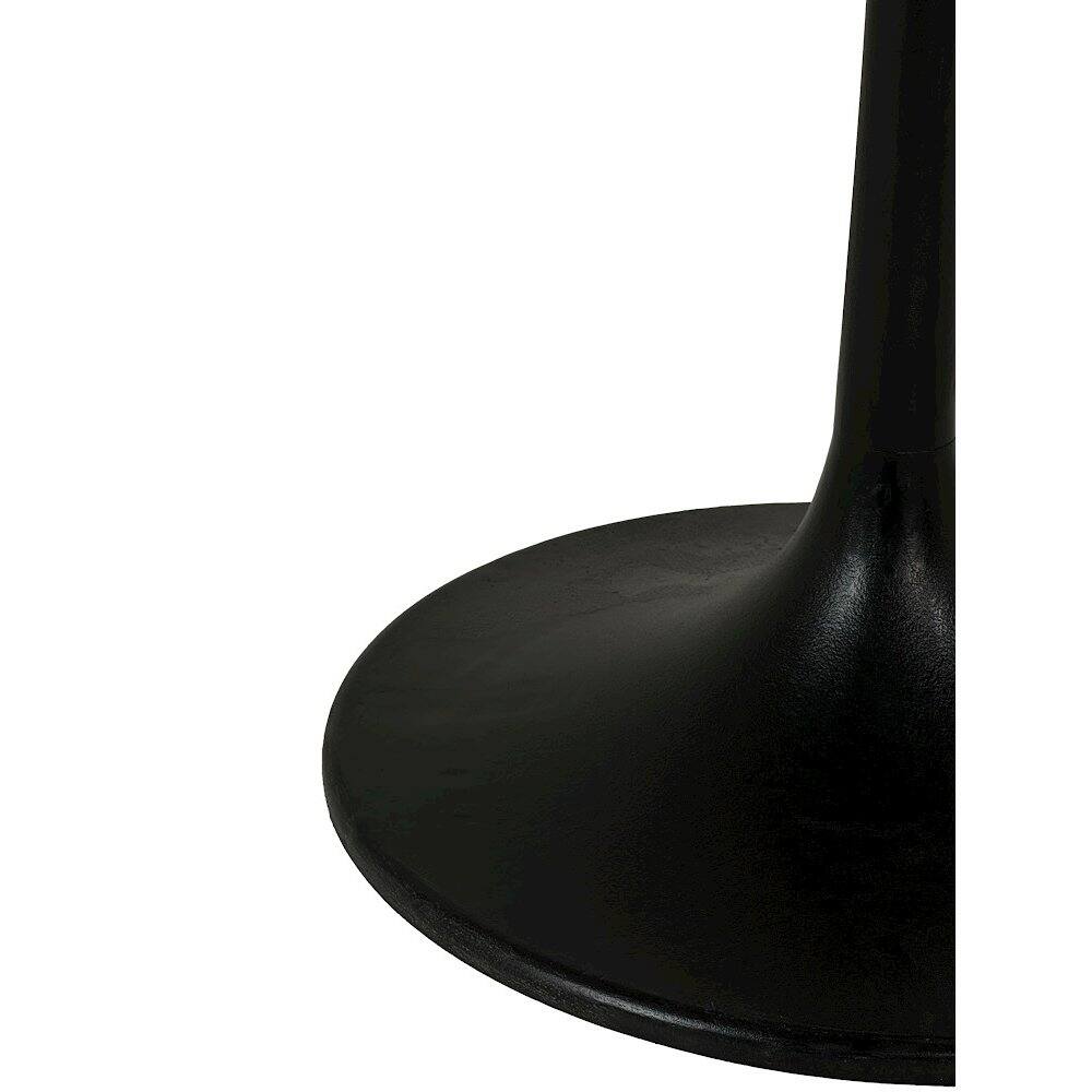 Alt View 1. Carolina Chair & Table - Enzo 30" Round Marble Top Dining Table - Black Top - Black Base - Black.