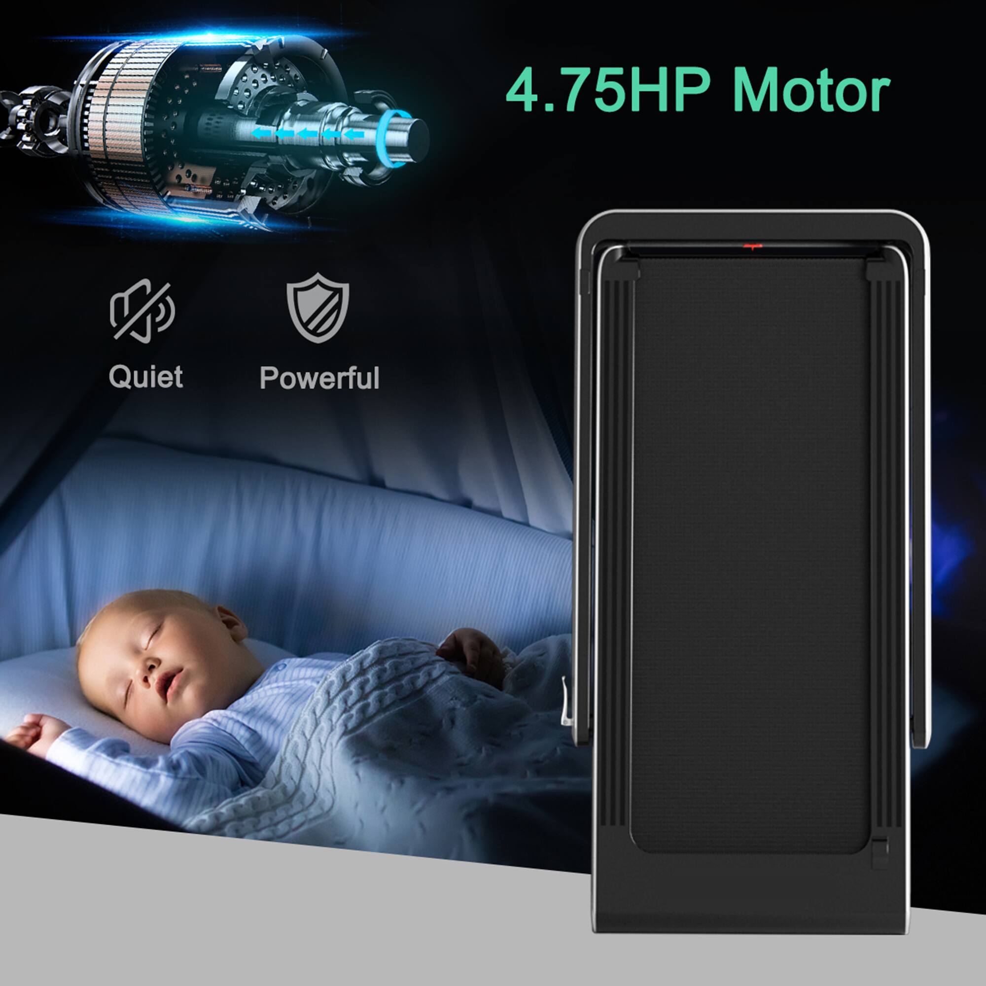 4.75HP Motor

Quiet  
Powerful