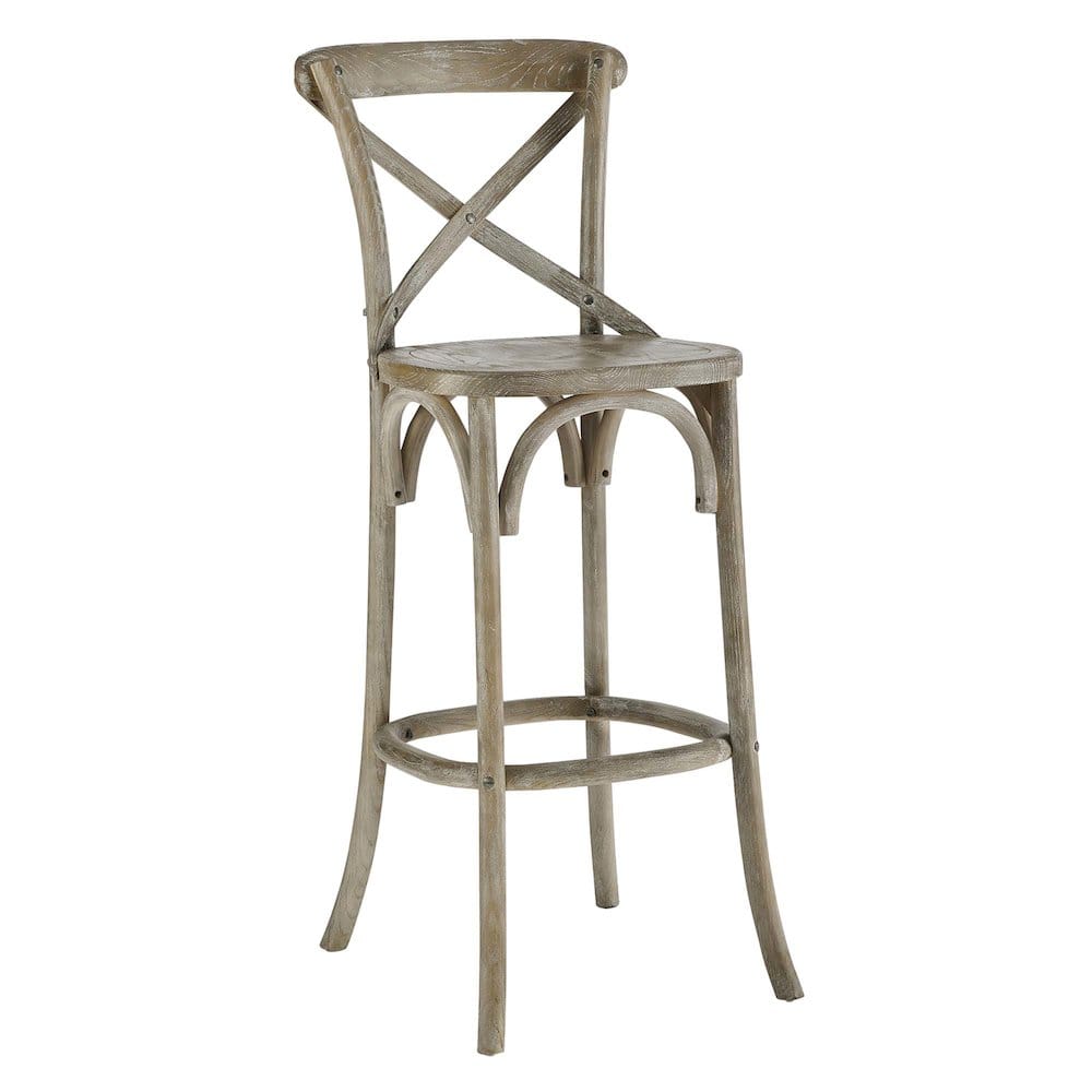 Modway - Gear Bar Stool - Gray