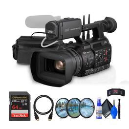 JVC - GY-HC550 9.35MP 4K UHD Handheld 4K Broadcast Professional Camcorder + More