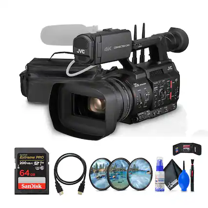 JVC CAM CONNECTED 4K E d JVC 20x OPSASO - 1C LA ALTIMA SanDisk Extreme PRO 200 MB/s V30 1 3 DI 64 GB SanDisk T BASKE as LEANE BASKET