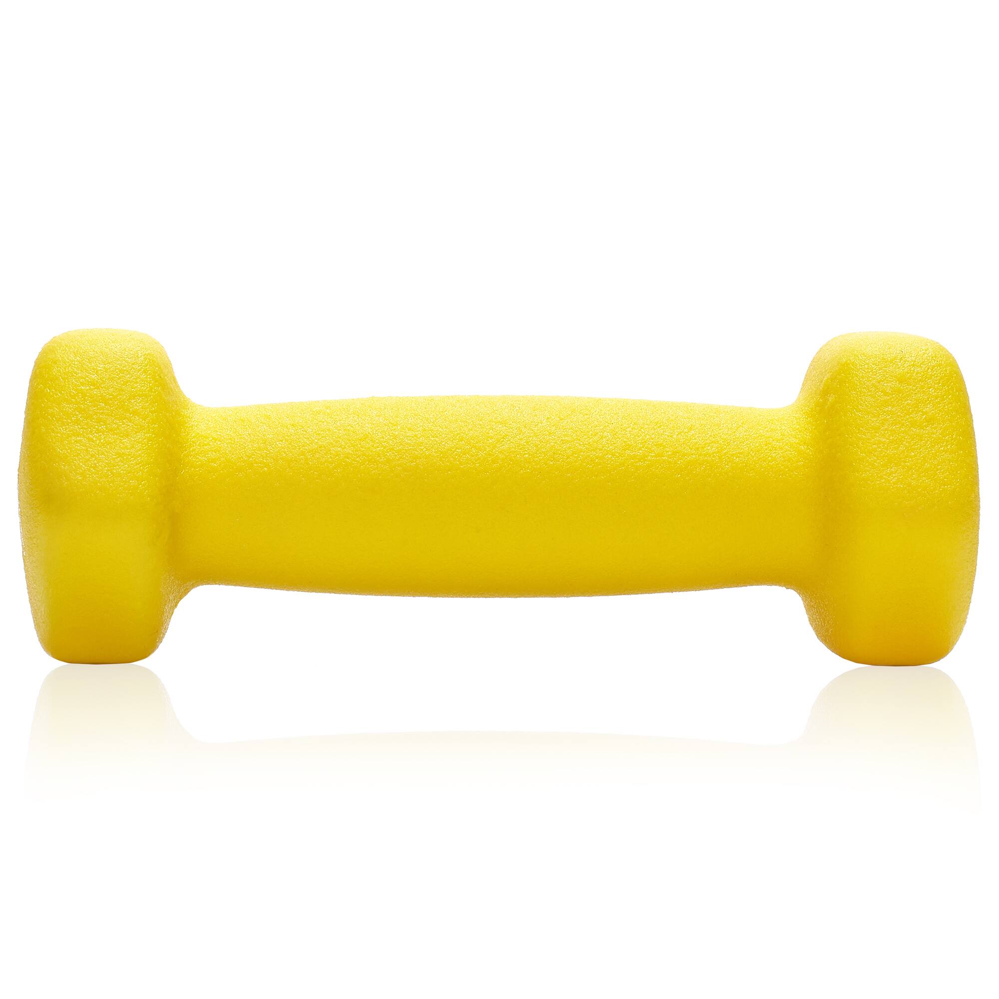 Alt View 1. Philosophy Gym - Neoprene Dumbbell Hexagon Hand Weights - Set of 2 - Strength Training - Yellow.