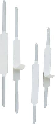 Officemate - Self-Adhesive Prong Fastener, 1" Capacity, 100/Box - Silver