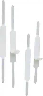 Front. Officemate - Self-Adhesive Prong Fastener, 1" Capacity, Silver, 100/Box - Silver.