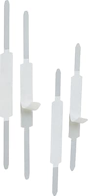 Front. Officemate - Self-Adhesive Prong Fastener, 1" Capacity, Silver, 100/Box - Silver.