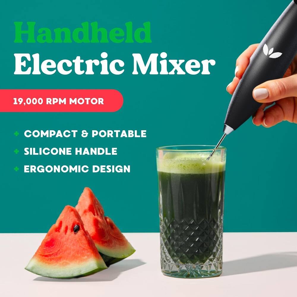Handheld Electric Mixer

19,000 RPM MOTOR

- COMPACT & PORTABLE
- SILICONE HANDLE
- ERGONOMIC DESIGN