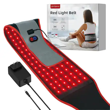 Comfytemp
Red Light Belt
W
Dual Wavelengths 22W Output
126 Lamp Beads
Light Intensity
Large Size
20g
Red
Comfytemp
