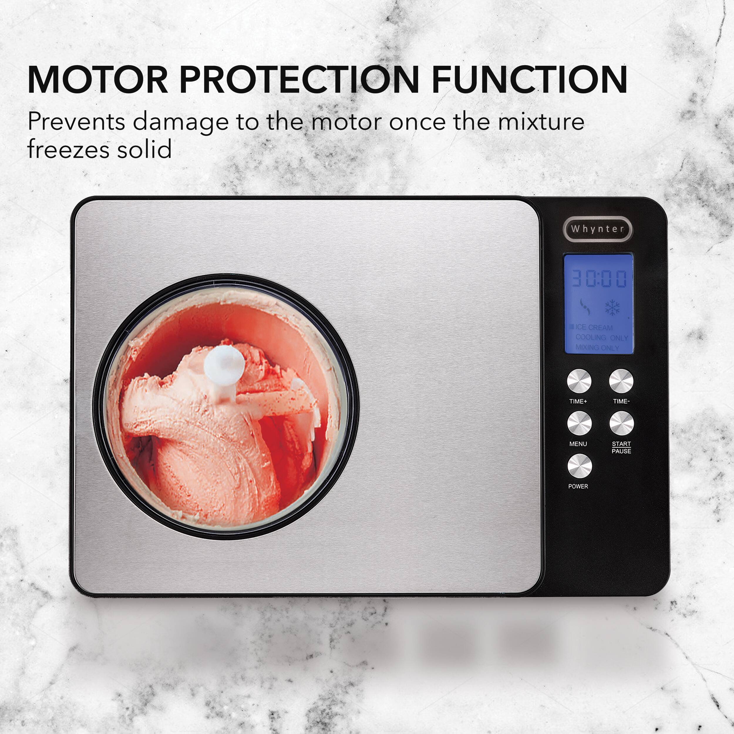 Alt View 1. Whynter - 2-1/8-Quart Ice Cream Maker - Stainless-Steel.