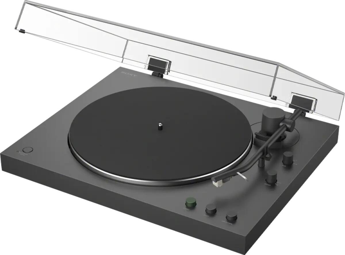 Angle. Sony - PS-LX3BT Full Auto Playback Turntable with Bluetooth® Connectivity - Black.