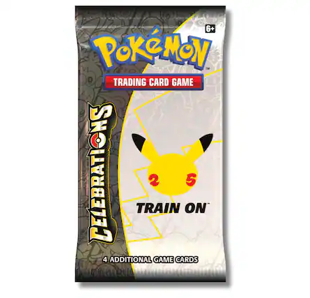 6+ Pokémon™ Trading Card Game Celebrations Train On 2 5 4 Additional Game Cards