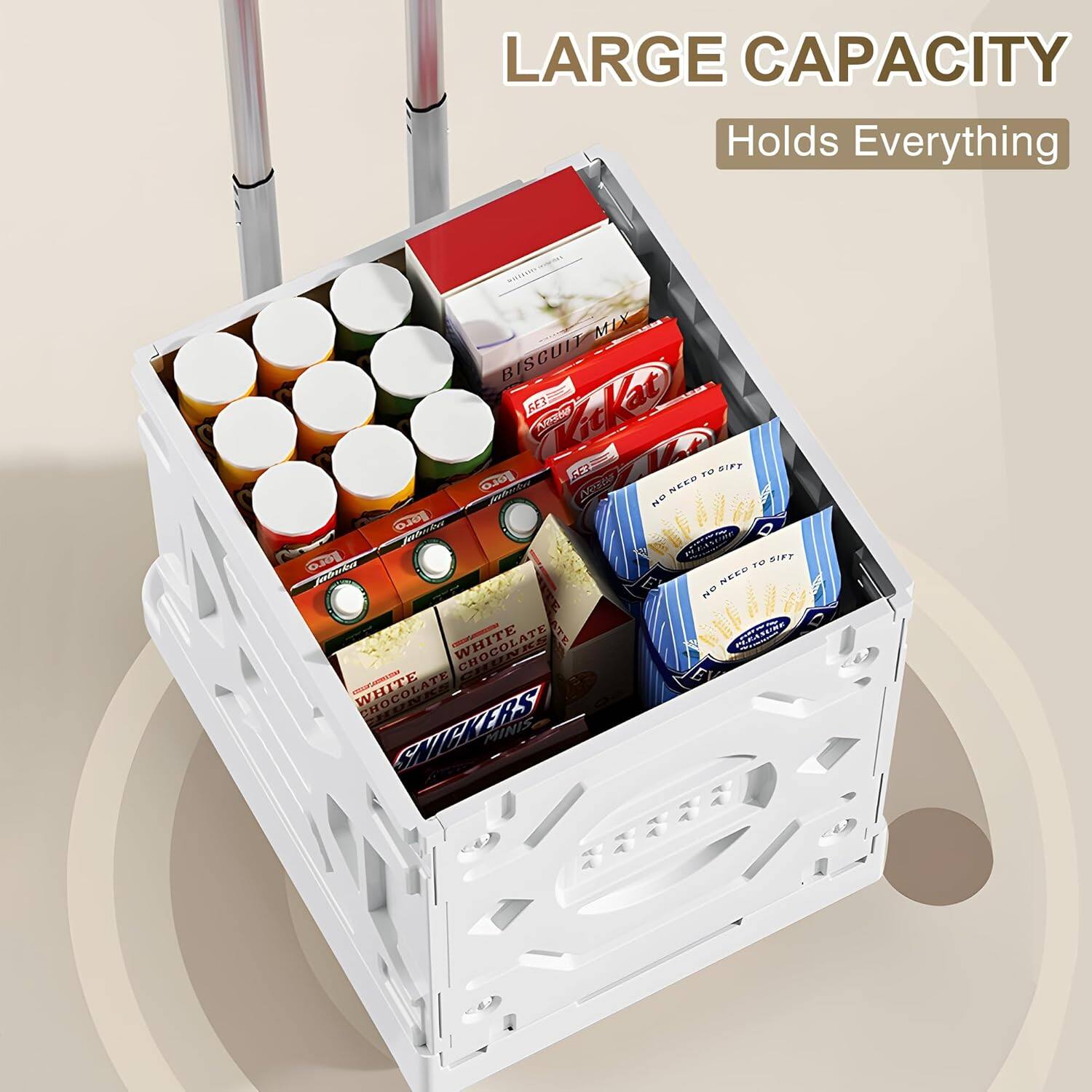 LARGE CAPACITY  
Holds Everything