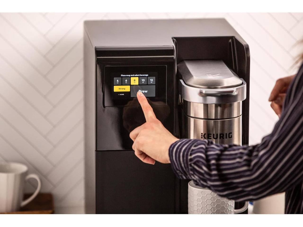 Please use and choose beverage - 6 - 10 - 12 - Strong - Brew KEURIG