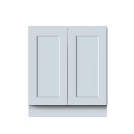 Boyel Living - 30in.W x24in.D x34.5in.H DOVE GREY FULL HEIGHT DOOR BASE CABINET Fully assembled Cabinet With Two HDF Doors - Gray