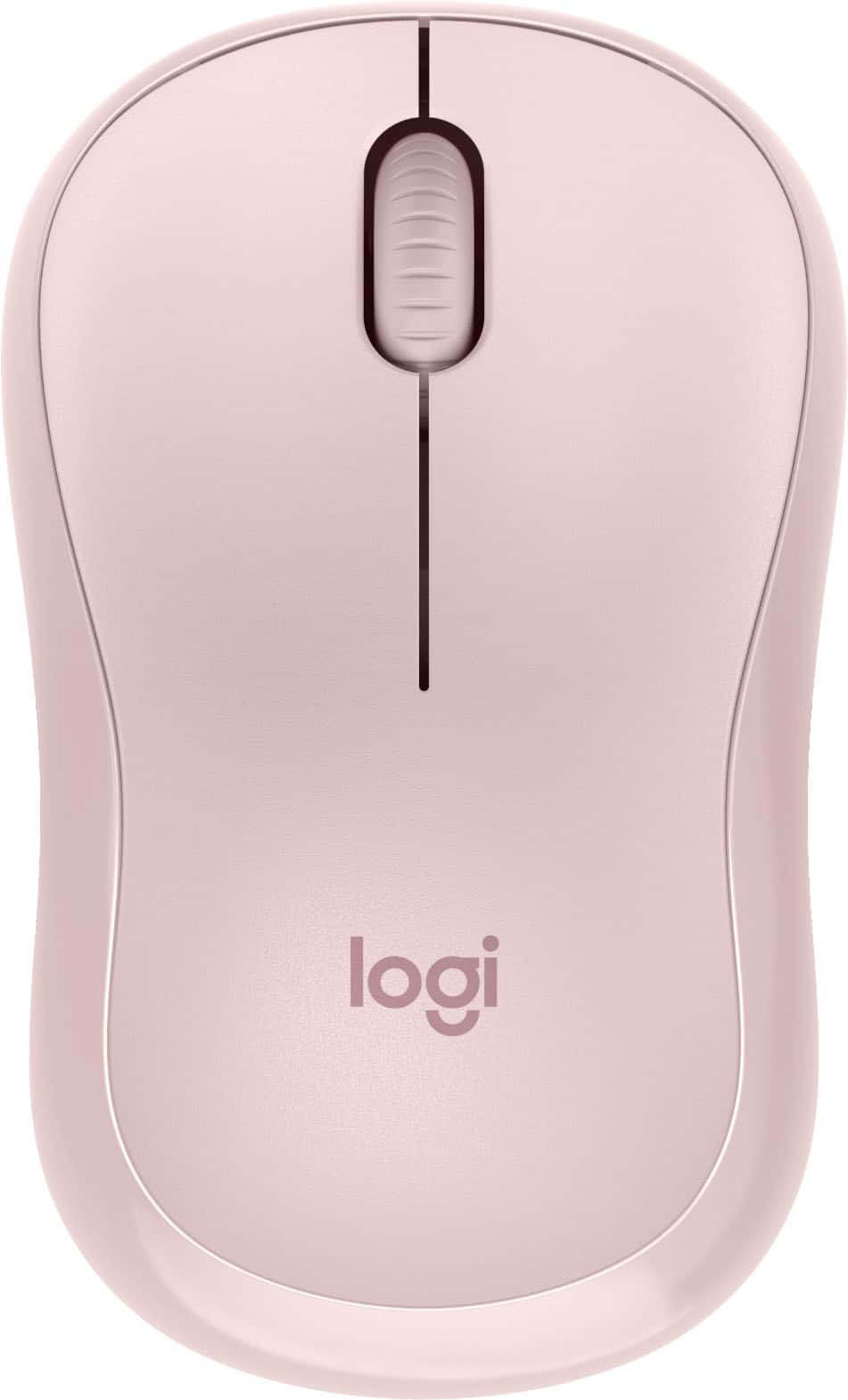Front. Logitech - M220 SILENT Wireless Optical Ambidextrous Mouse - Rose.