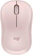 Front. Logitech - M220 SILENT Wireless Optical Ambidextrous Mouse - Rose.