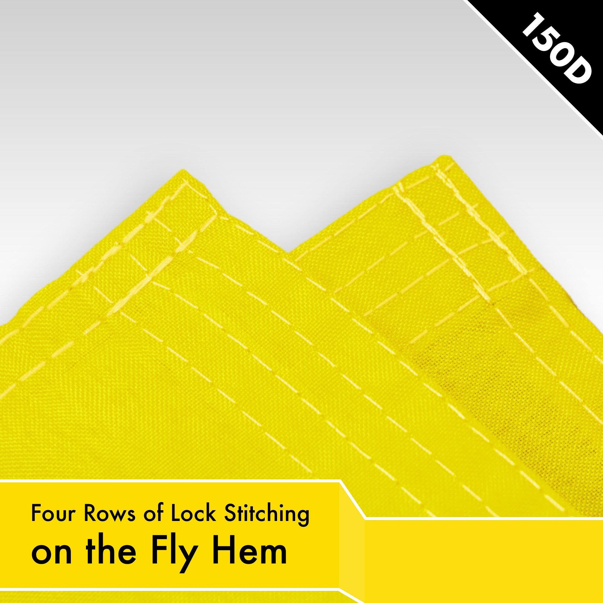 150D  
Four Rows of Lock Stitching on the Fly Hem