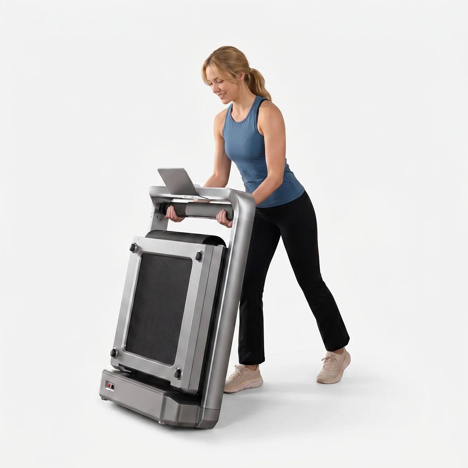 Alt View 4. WalkingPad - WALKINGPAD X25+ FOLDING TREADMILL | 10MPH - Silver Gray.