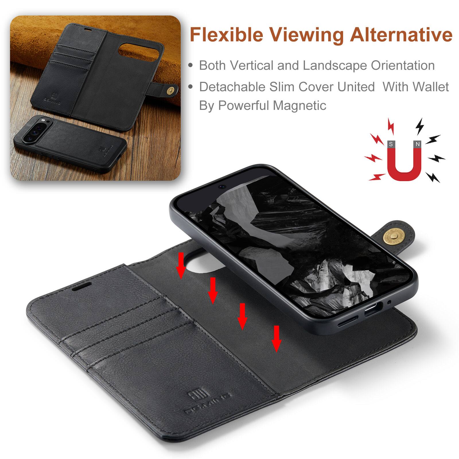 Flexible Viewing Alternative  
Both Vertical and Landscape Orientation  
Detachable Slim Cover United With Wallet By Powerful Magnetic