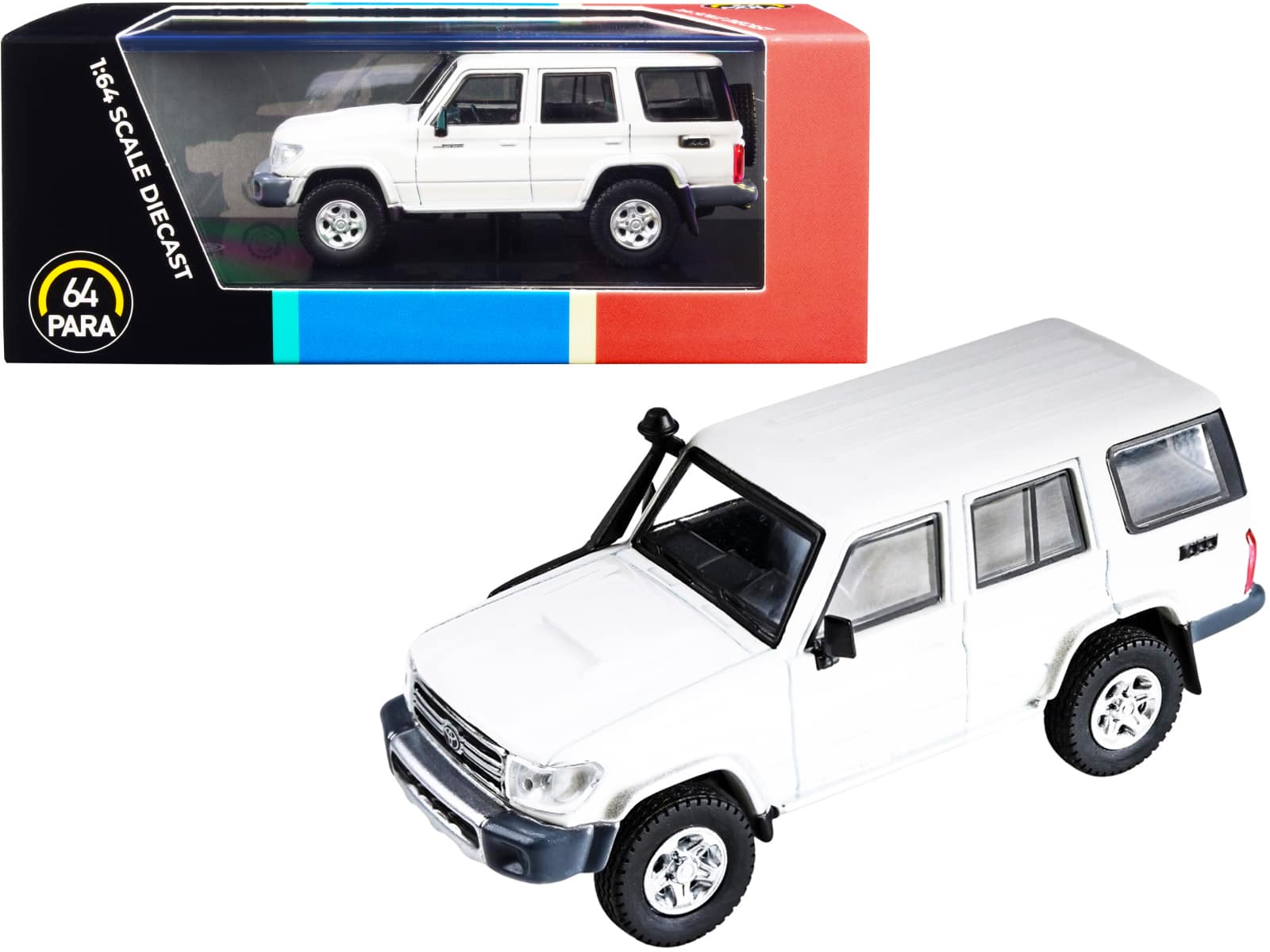 Toyota Land Cruiser 76 French Vanilla Pearl White 1/64 Diecast Model Car by Paragon price history on PriceWatchPro