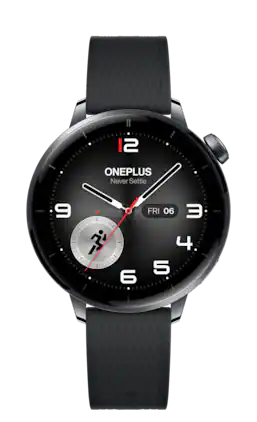 OnePlus - Watch 3 43mm Stainless Steel Smartwatch with AMOLED Display - Black Steel - (2025)