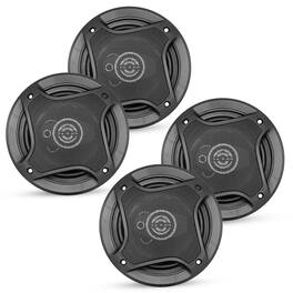 5 CORE - 5Core Coaxial Car Door Speakers 5” 4Pcs 350W 4Ohm 2 Way Component Subwoofer Audio w Super Tweeter - Black