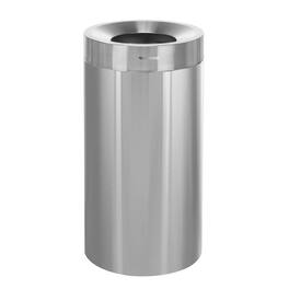 Alpine Industries - 27 Gallon Stainless Steel Commercial Indoor Trash Can - Silver