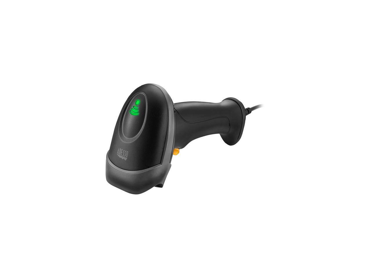 Alt View 3. Adesso - Adesso NuScan 2500TU Heavy Duty Long Range 1D/2D Scanner, USB, Spill Resistant, Antimicrobial, Drop Proof - Black.