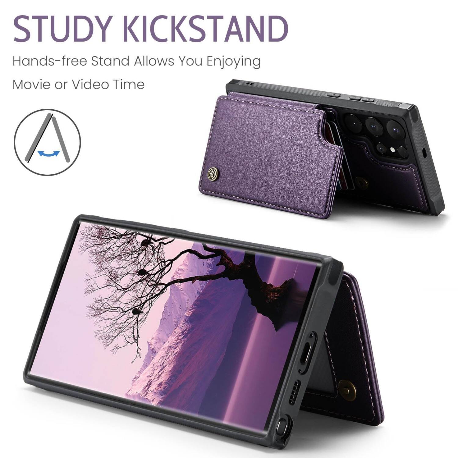 STUDY KICKSTAND  
Hands-free Stand Allows You Enjoying Movie or Video Time