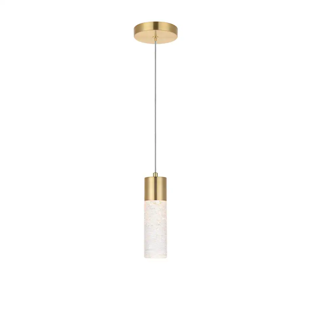 Alt View 4. Elegant Lighting - Constellation 1 light Gold LED Pendant - Gold.