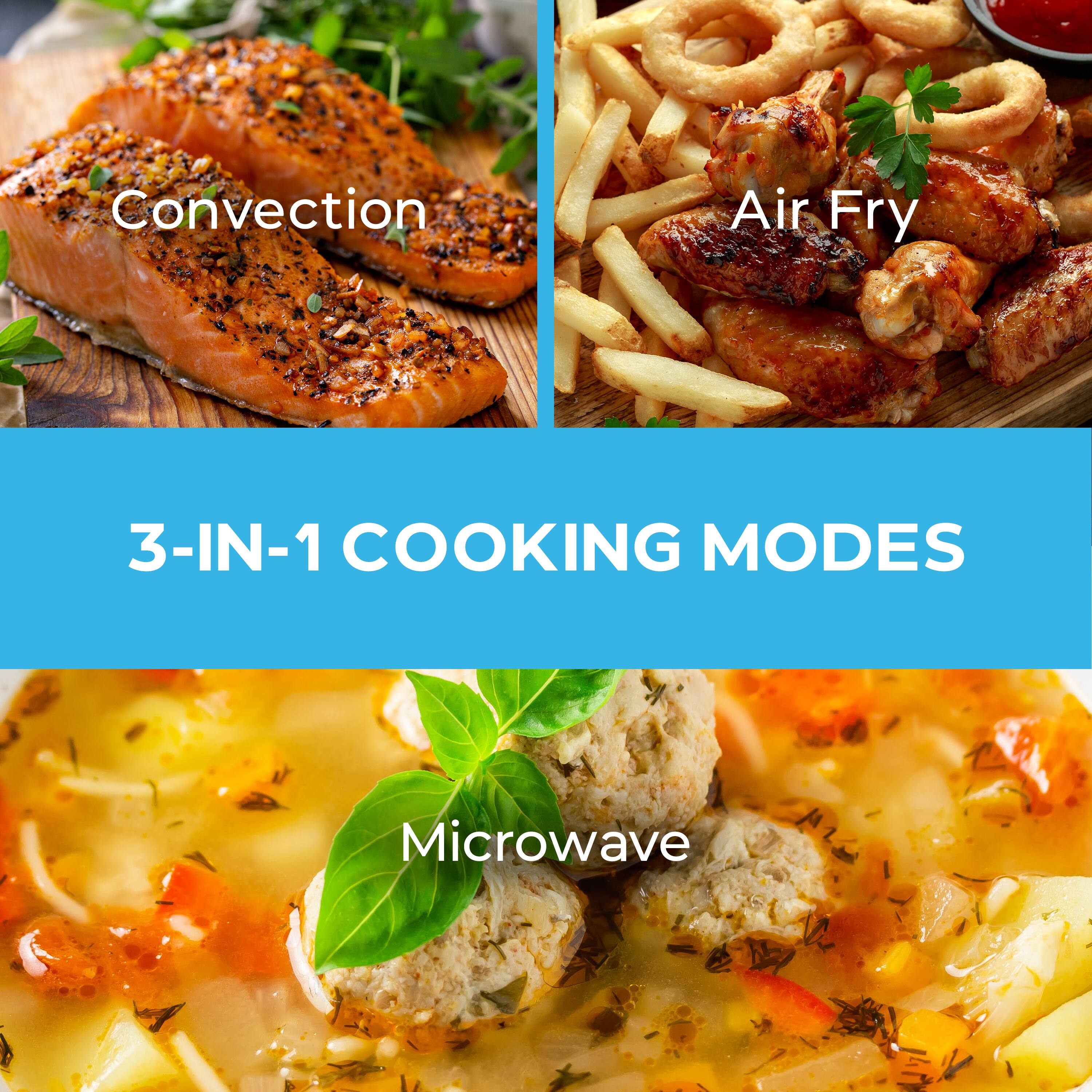 Convection Air Fry Microwave

3-IN-1 COOKING MODES