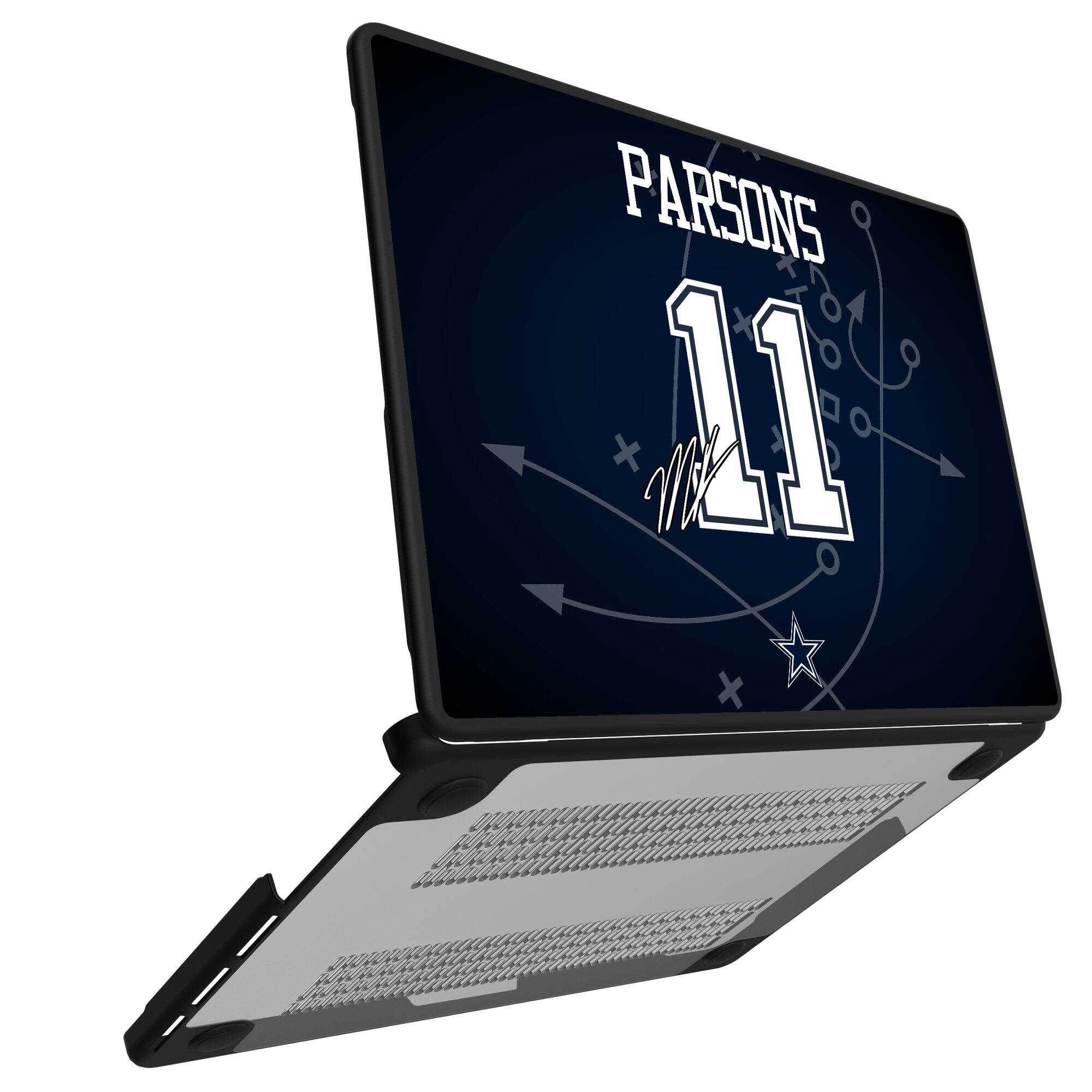 Alt View 1. Keyscaper - Micah Parsons Dallas Cowboys MacBook Case - Pro 14 in - Multicolor.