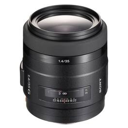 Sony - 35mm f/1.4 G A-Mount Wide-Angle Lens - Black