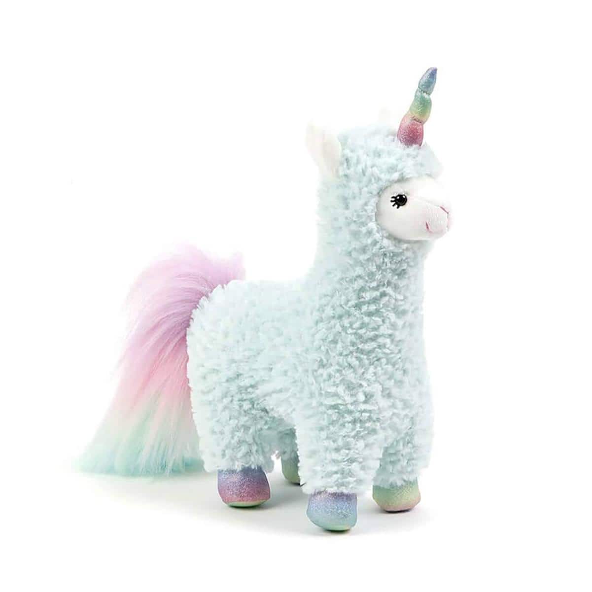 Enesco - Cotton Candy Llamacorn 11 Inch Collectible Plush - Blue