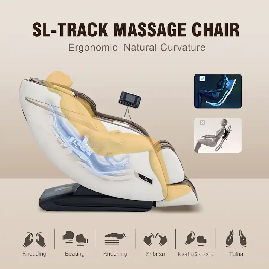 MassaMax MD906 SL Track Smart Massage Chair With Voice Control AI Body massamax-md906-sl-track-smart-massage-chair-with-voice-control-ai-body