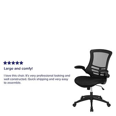 Large and comfy!

I love this chair. It's very professional looking and well constructed. Quick shipping and very easy to assemble.