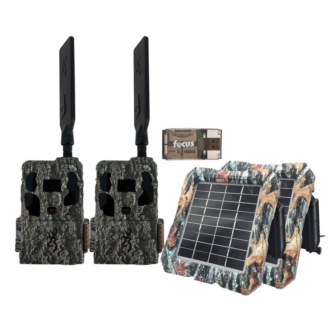Browning - Trail Camera Wireless Pro Scout Max 46MP and Solar Power 2-Pack Bundle