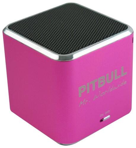 Front Standard. RockDoc - Pitbull POWER Portable Speaker - Pink.