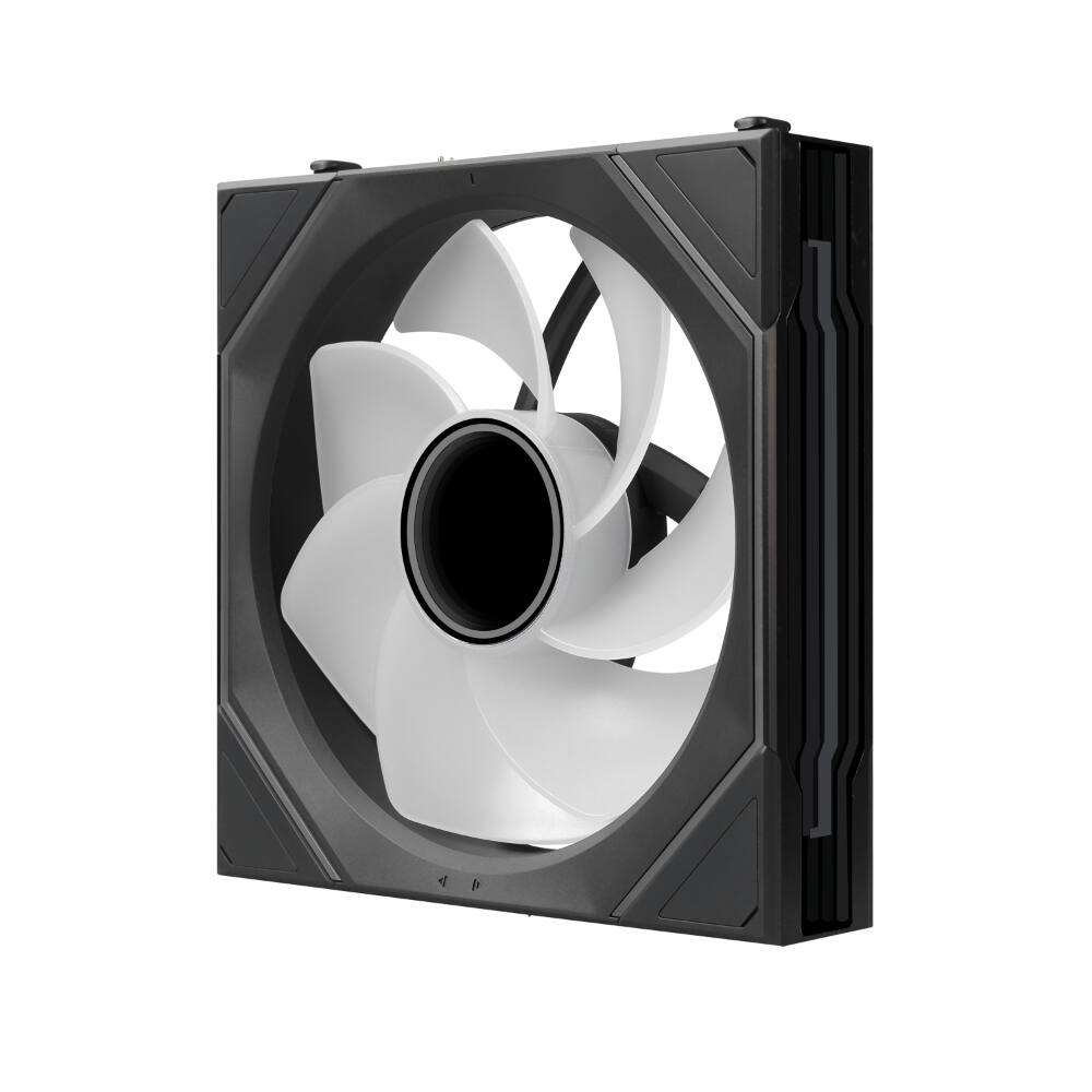 Alt View 2. Lian Li - UNI FAN SL Infinity Flex 120mm Reverse Blade ARGB Fan, 3 Pack, Controller Included, (12RSLIN1F3B) - Black.